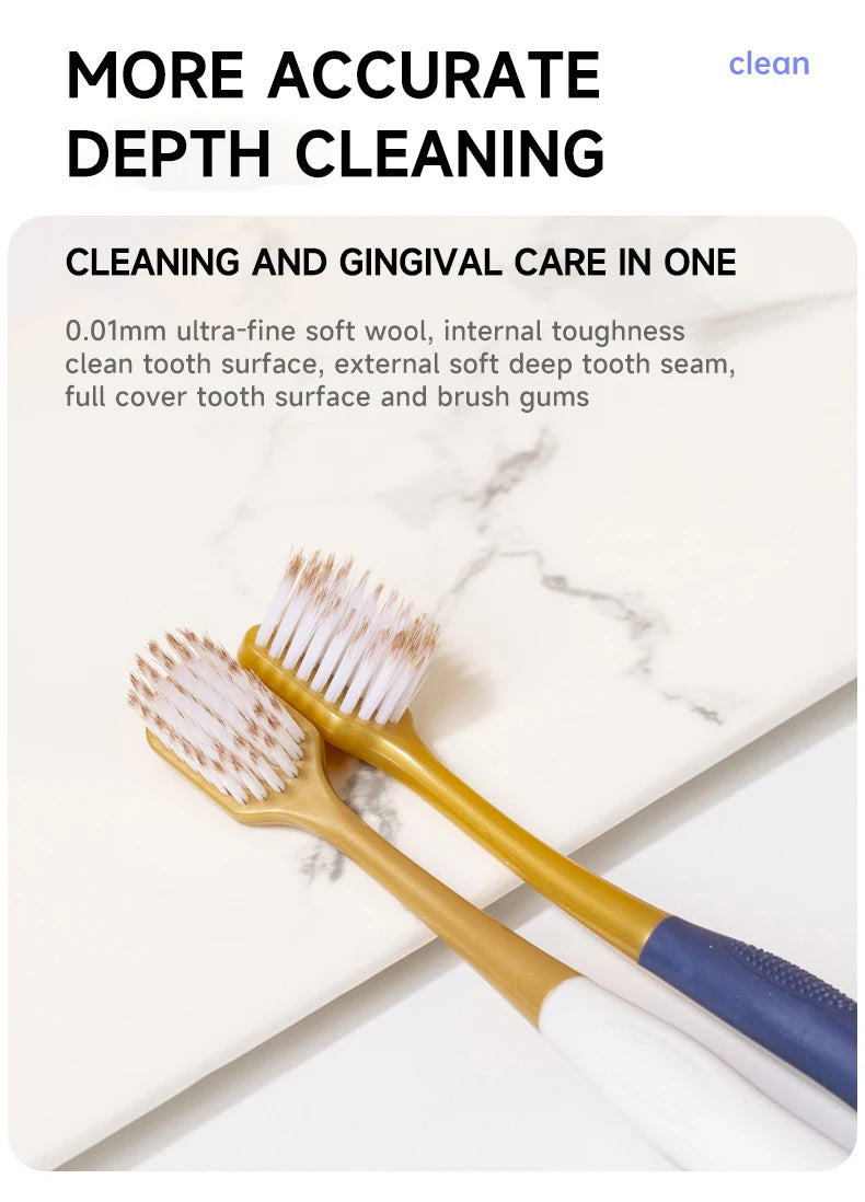 Dream Tune Smile Ultra-Soft Toothbrush – Wide Head, Anti-Sensitivity Gum Protection